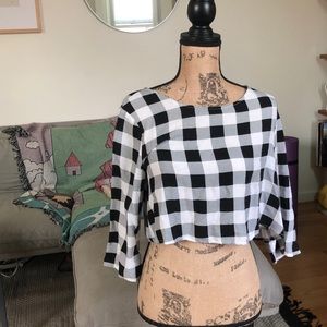 American Apparel Gingham Crop